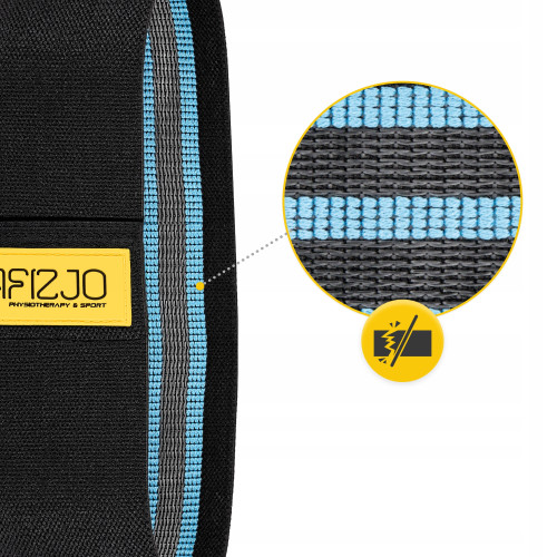 Резинка для фитнеса  4FIZJO Hip Band 15-20 кг Black/Blue - фото №4